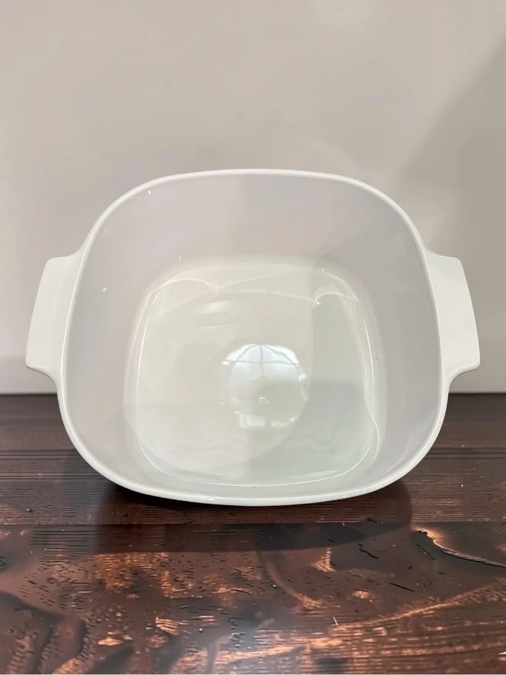 Vintage 5 Qt Corning Ware A‑5‑B All-White Casserole Dish w/ Pyrex Lid A‑12‑C EUC